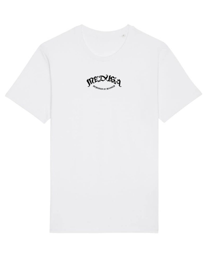 camiseta orgánica blanca medusa vibes