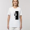 Camiseta orgánica blanca chica dualidad zurikato front