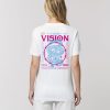 camiseta orgánica blanca chica vision back