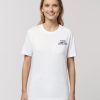 Camiseta orgánica blanca chica ciudadano del mundo de frente