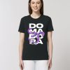 Camiseta orgánica blanca chica domadora de serpientes full de frente