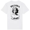 Camiseta orgánica blanca medusa vibes espalda