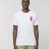 Camiseta orgánica blanca chico bendecidos de frente