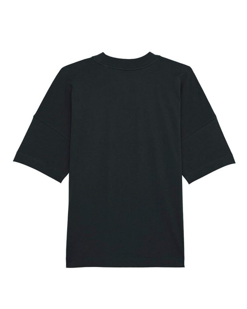 camiseta negra oversized back zurikato market