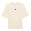 Camiseta vegana ancha beige social club de frente